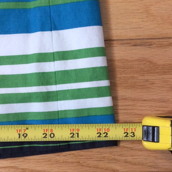 8 Isabella DeMarco green turquoise striped dress - Picture 13 of 16